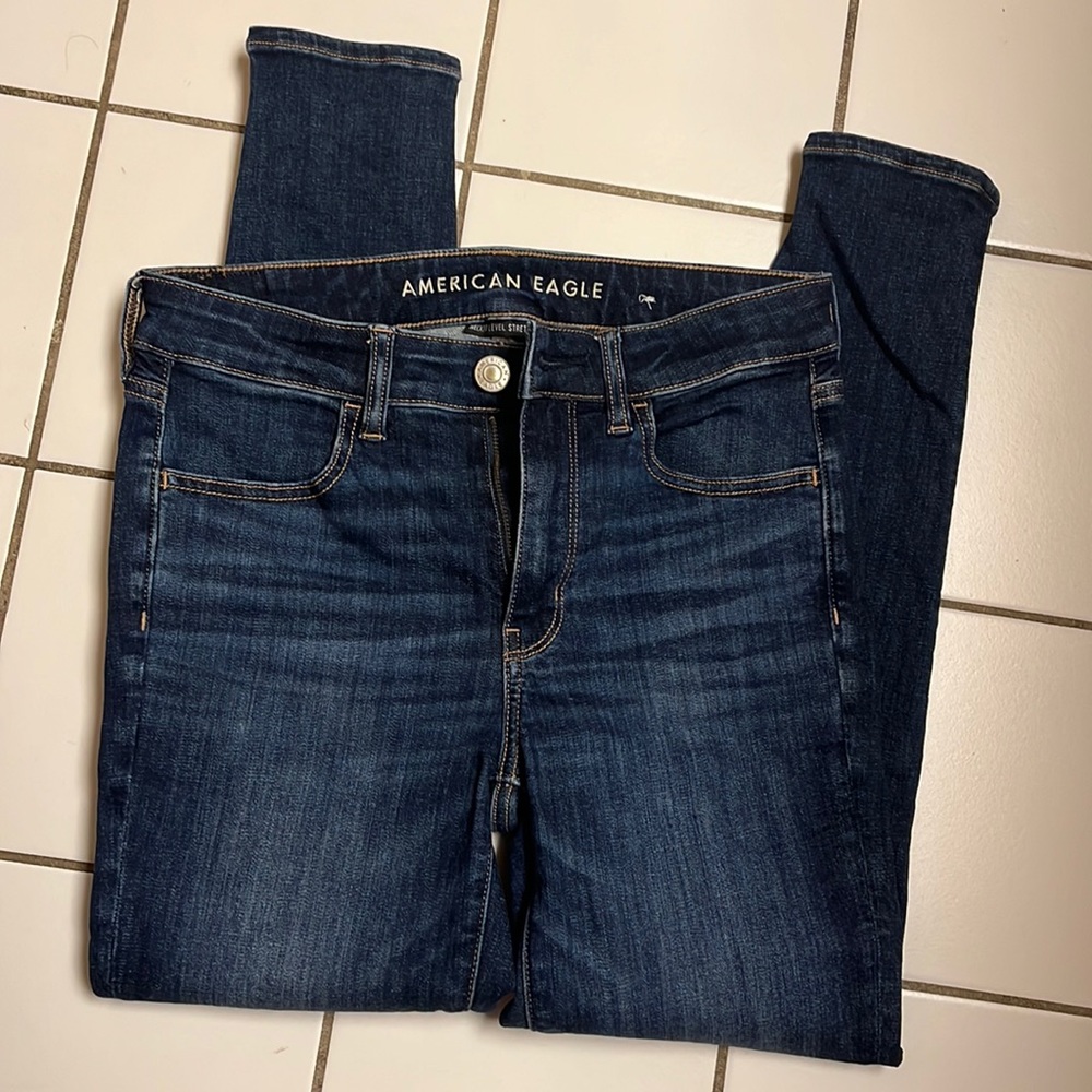 American Eagle Skinny Jeans Dark Wash Hi-Rise Jegging